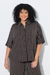 Jerseybluse, Streifen, Hemdkragen, Halbarm