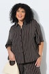 Jerseybluse, Streifen, Hemdkragen, Halbarm