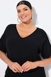 Pullover, Rippstruktur, V-Ausschnitt, Halbarm