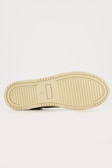 Leder-Sneaker, Metallic-Optik, Wechselfußbett, Weite H