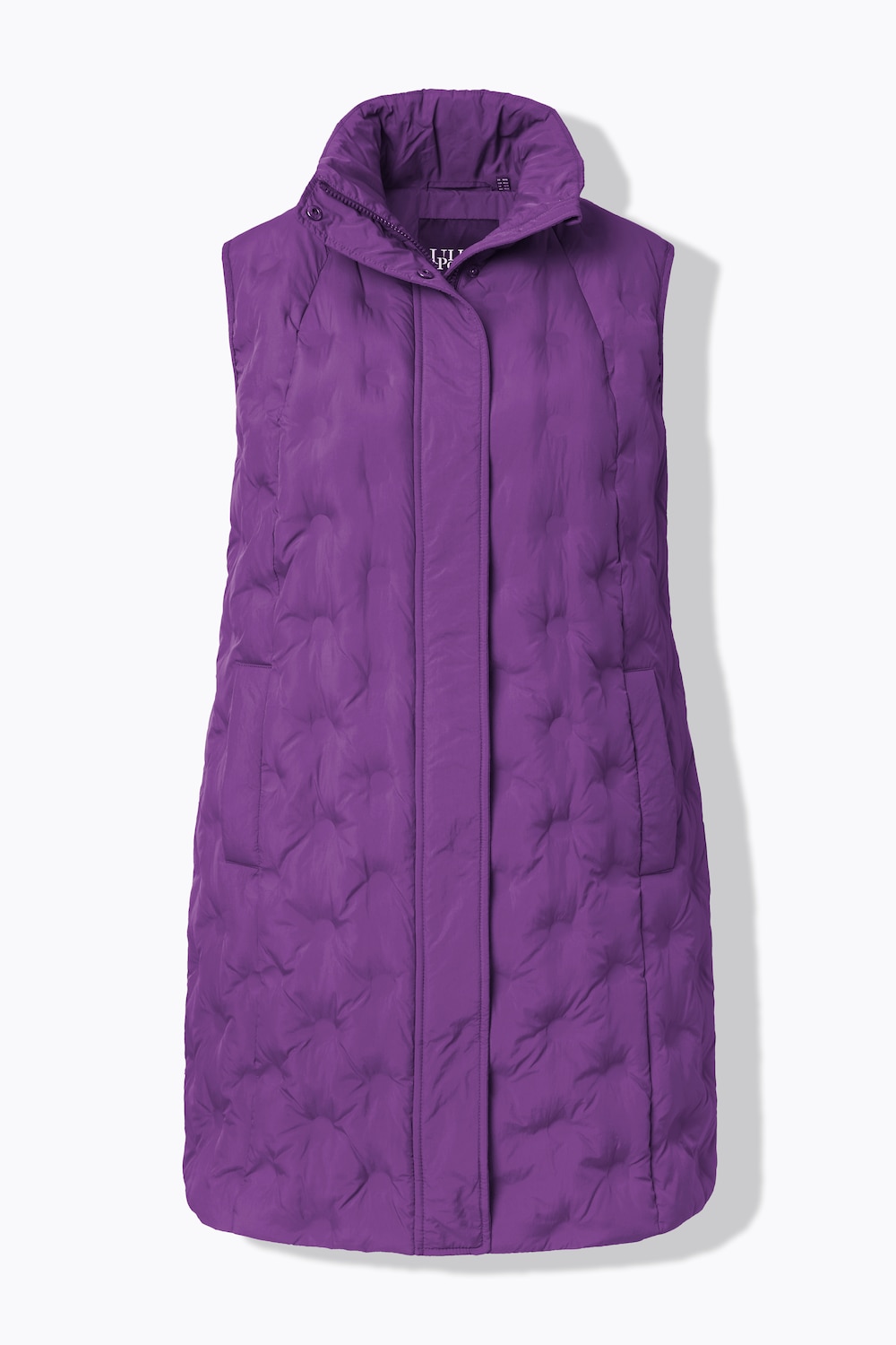Stora storlekar HYPRAR Laserquiltad väst, Dam, lila, storlek: 58/60, Polyester/Syntetfibrer, Ulla Popken
