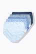 Maxi-slips, set van 5, hoge taille, patroon/effen, OEKO-TEX