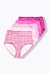 Maxi-slips, set van 5, hoge taille, patroon/effen, OEKO-TEX