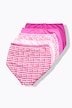 Maxi-slips, set van 5, hoge taille, patroon/effen, OEKO-TEX
