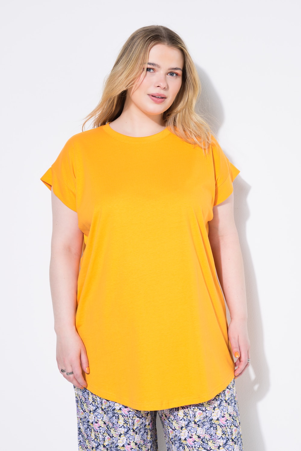 Große Größen T-Shirt, Damen, orange, Größe: 46/48, Baumwolle, Studio Untold