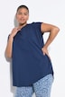 T-Shirt, gerundeter Saum