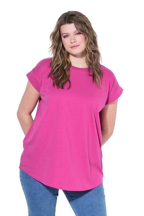 Tričko, oversize, zaoblený lem