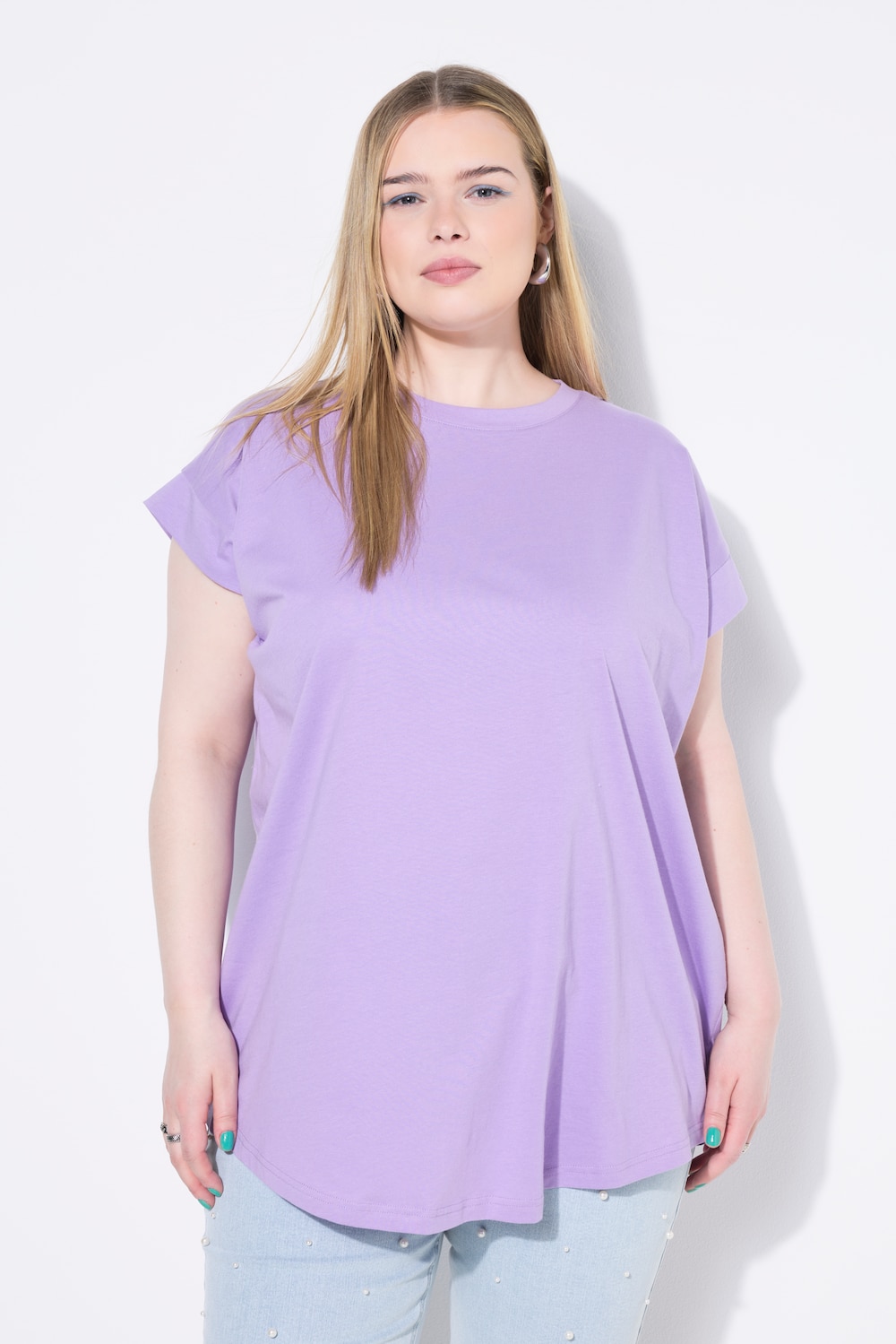 Große Größen T-Shirt, Damen, lila, Größe: 42/44, Baumwolle, Studio Untold