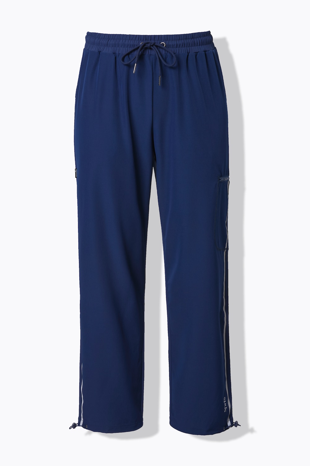 Stora storlekar Funktions-träningsbyxa, Dam, blå, storlek: 50/52, Polyester, Ulla Popken