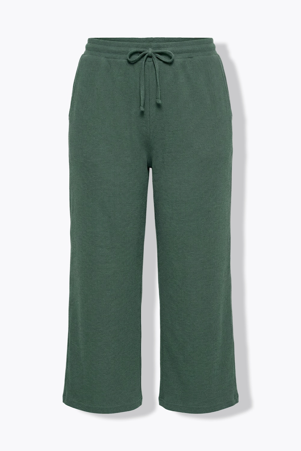 Sweat-Culotte, Waffelstruktur, weites Bein, Biobaumwolle