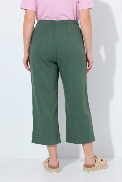 Sweat-Culotte, Waffelstruktur, weites Bein, Biobaumwolle