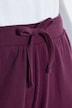 Jupe-culotte en molleton de coton bio, tissu gaufré, jambe large