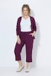 Jupe-culotte en molleton de coton bio, tissu gaufré, jambe large
