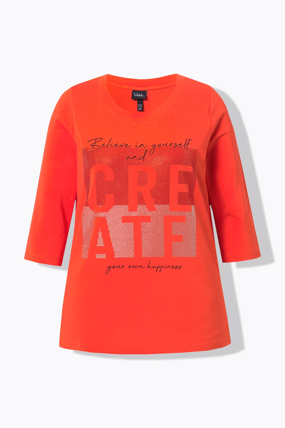 Stora storlekar T-shirt, Dam, röd, storlek: 46/48, Bomull, Ulla Popken