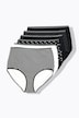 Maxislips, 6er-Pack, Muster/einfarbig