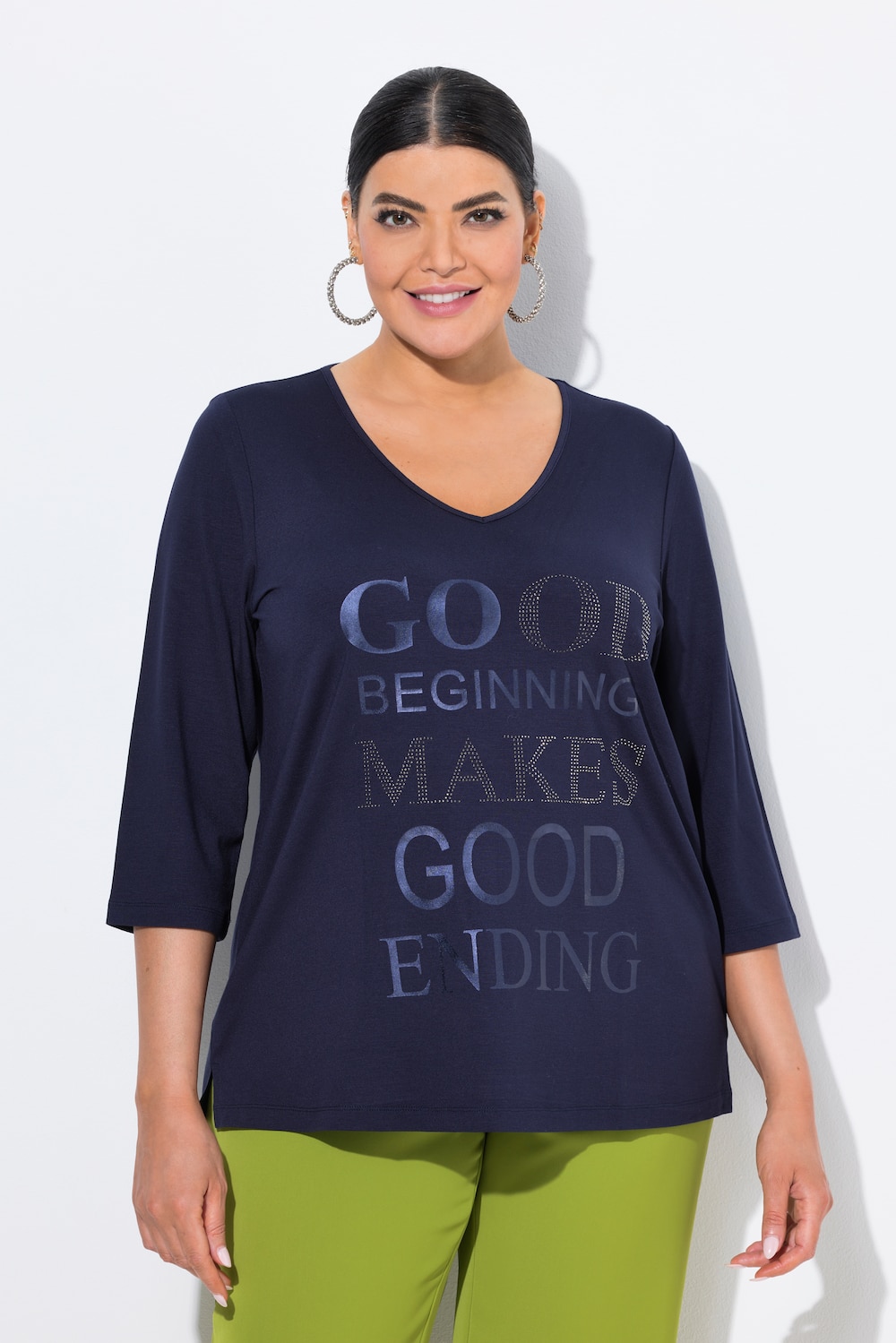 Große Größen Shirt, Damen, blau, Größe: 62/64, Viskose, Ulla Popken