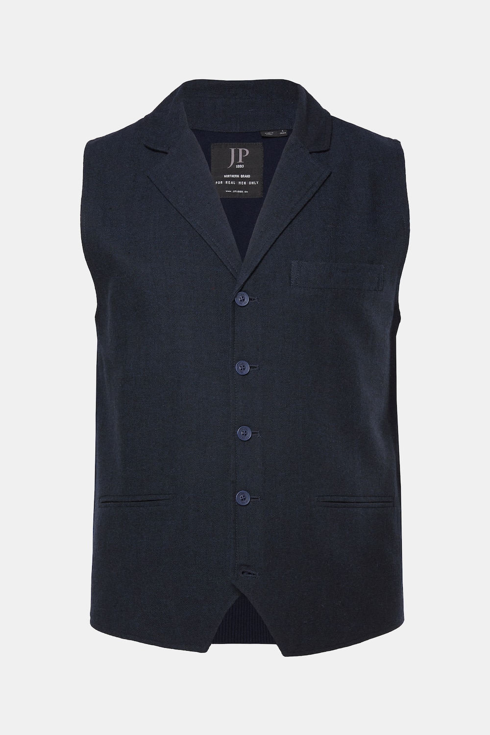 JP1880 Tweed-Weste, FLEXNAMIC®, Woll-Qualität, Strickrücken, bis 7 XL