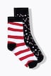 2 Pack Candy Cane Socks