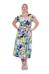 Žerzejové šaty, delší A střih, květovaný vzor