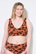 Bikini-Top, Softcups, Palmenprint, Shaping