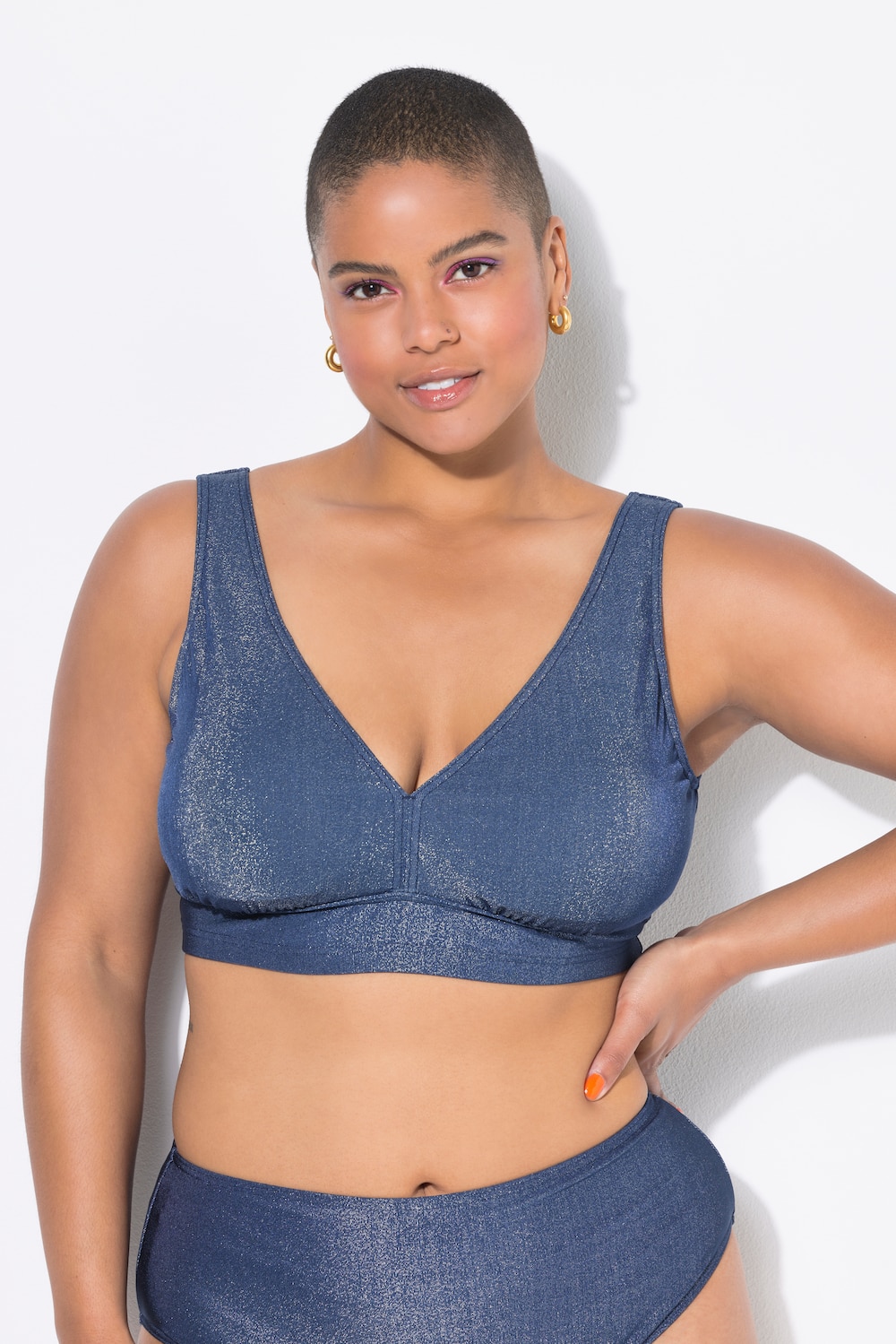 Bikini-Top, Softcups, Glitter, Shaping