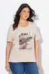 T-shirt, cowboyhoed, oversized, ronde hals, korte mouw