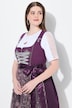 Dirndl, borduurwerk, vetersluiting, carré-halslijn, mouwloos