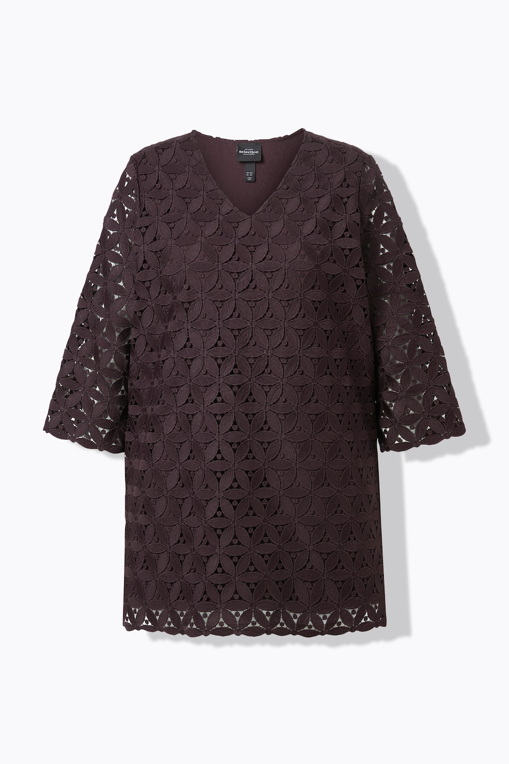 Stora storlekar Tunika, Dam, brun, storlek: 50/52, Polyester/Viskos, Ulla Popken