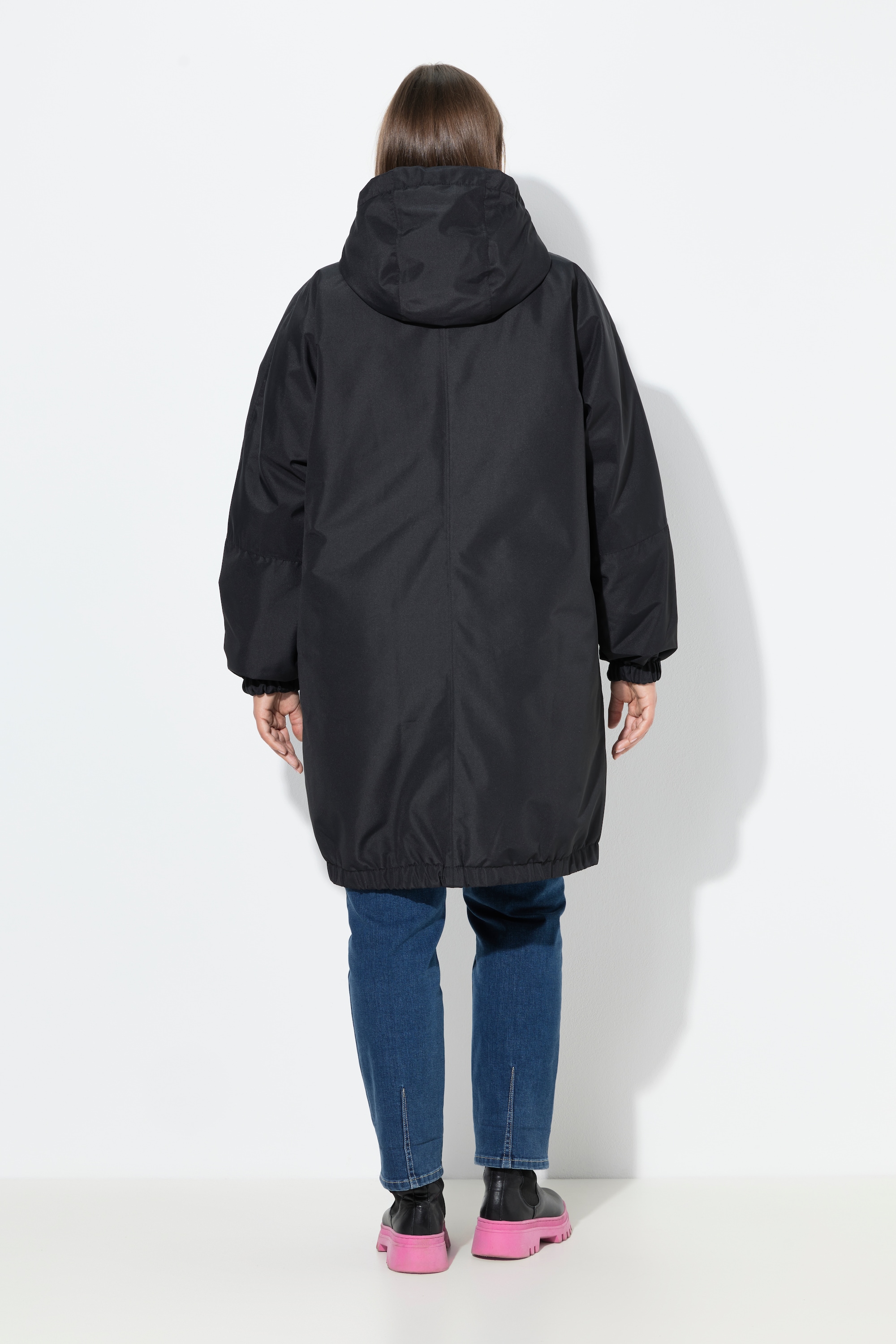 Laurasøn Damen Funktionsmantel zum Wenden oversized Kapuze 2 Wege Zipper 840902 - Produktbild 2