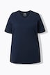 T-Shirts, 2er-Pack, Ringel/uni, V-Ausschnitt, Halbarm