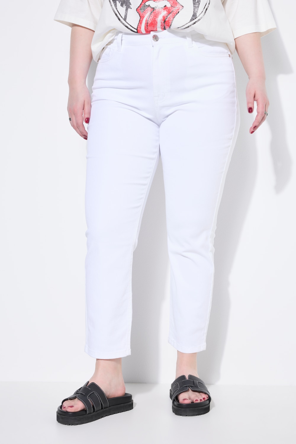 Mom-Jeans, Twill, 5-Pocket