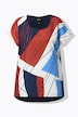 T-shirt, grafisk print, oversized, rund hals, halværmer