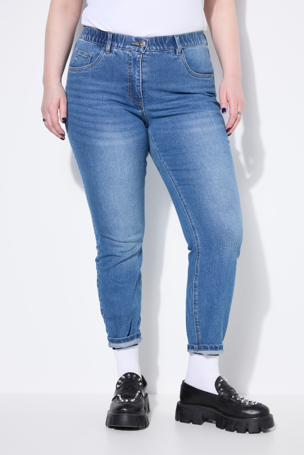 Große Größen Skinny-Jeans, Damen, blau, Größe: 48, Baumwolle, Studio Untold