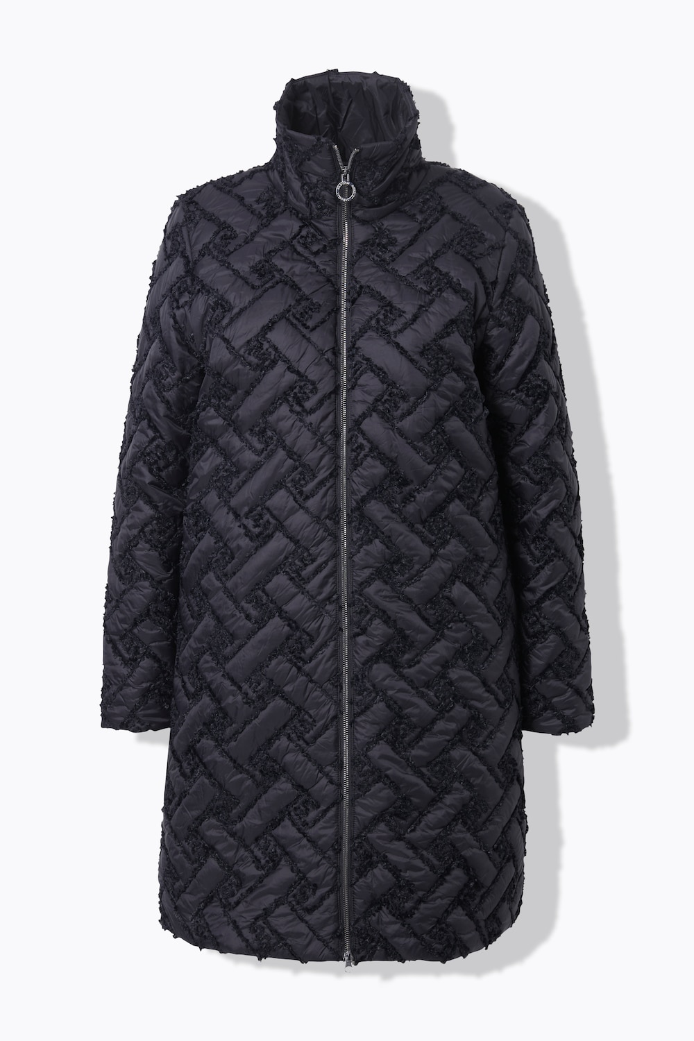 Stora storlekar Quiltad jacka, Dam, svart, storlek: 42/44, Polyester, Ulla Popken