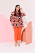 Bluse, A-Linie, Stehkragen, 3/4-Arm