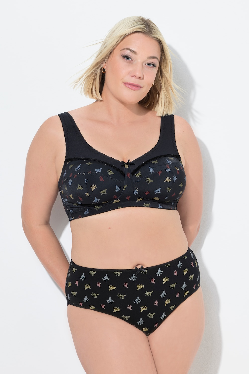 Thumbnail - Große Größen Entlastungs-BH, Damen, schwarz, Größe: 115D, Synthetische Fasern/Elasthan, Ulla Popken