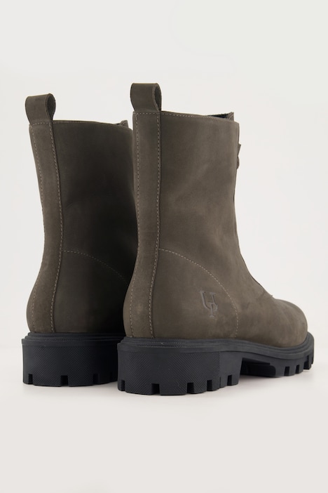 Boots, Nubukleder, Reißverschluss, Weite H