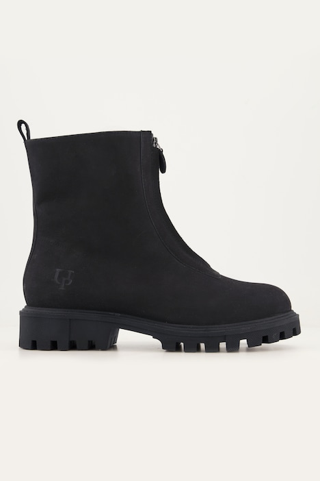 Boots, Nubukleder, Reißverschluss, Weite H