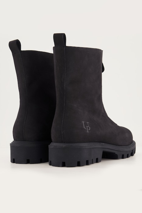 Boots, Nubukleder, Reißverschluss, Weite H