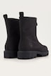 Boots, Nubukleder, Reißverschluss, Weite H