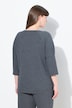 Jacquard sweatshirt, ronde hals, 3/4-mouwen, biologisch katoen