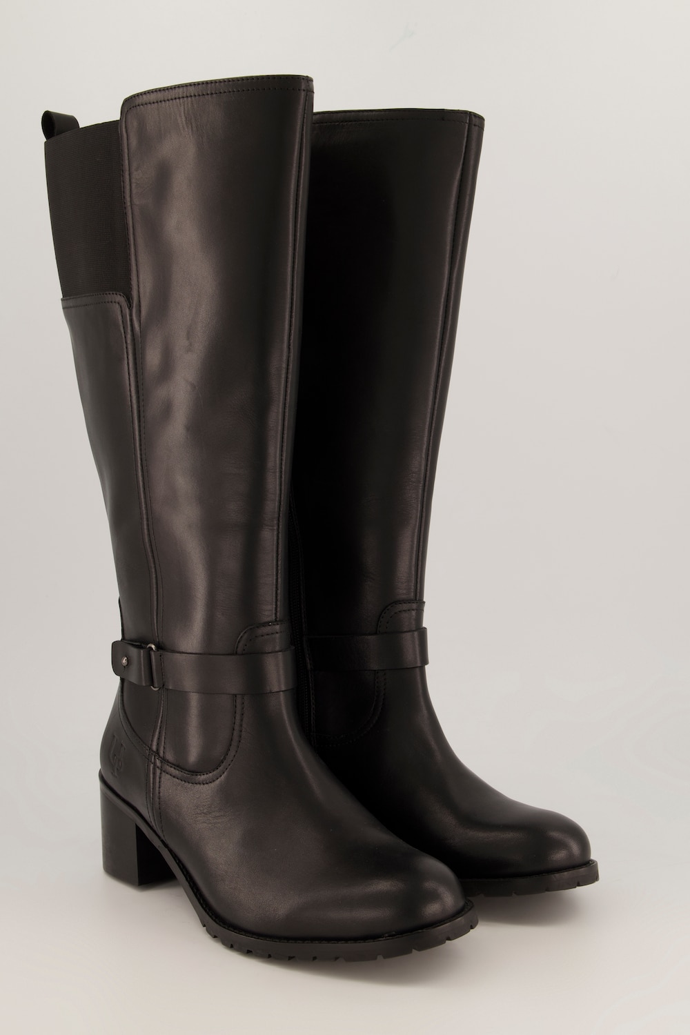 Lederstiefel, XL-Schaft, Wechselfußbett, Weite H