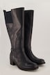 Botas de cuero, caña XL, plantilla intercambiable, ancho H