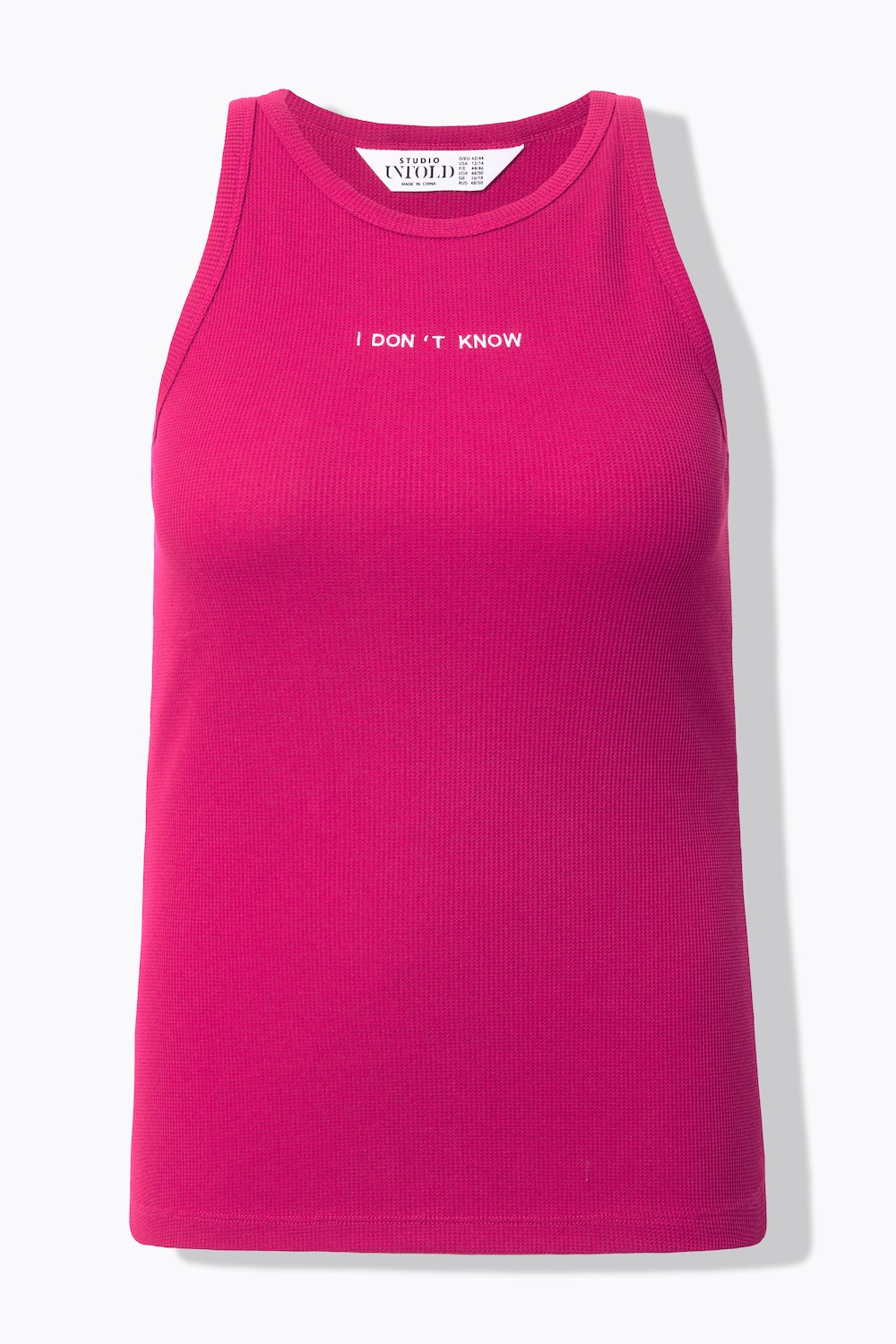 Stora storlekar Tanktopp, Dam, rosa, storlek: 54/56, Polyester/Bomull, Studio Untold