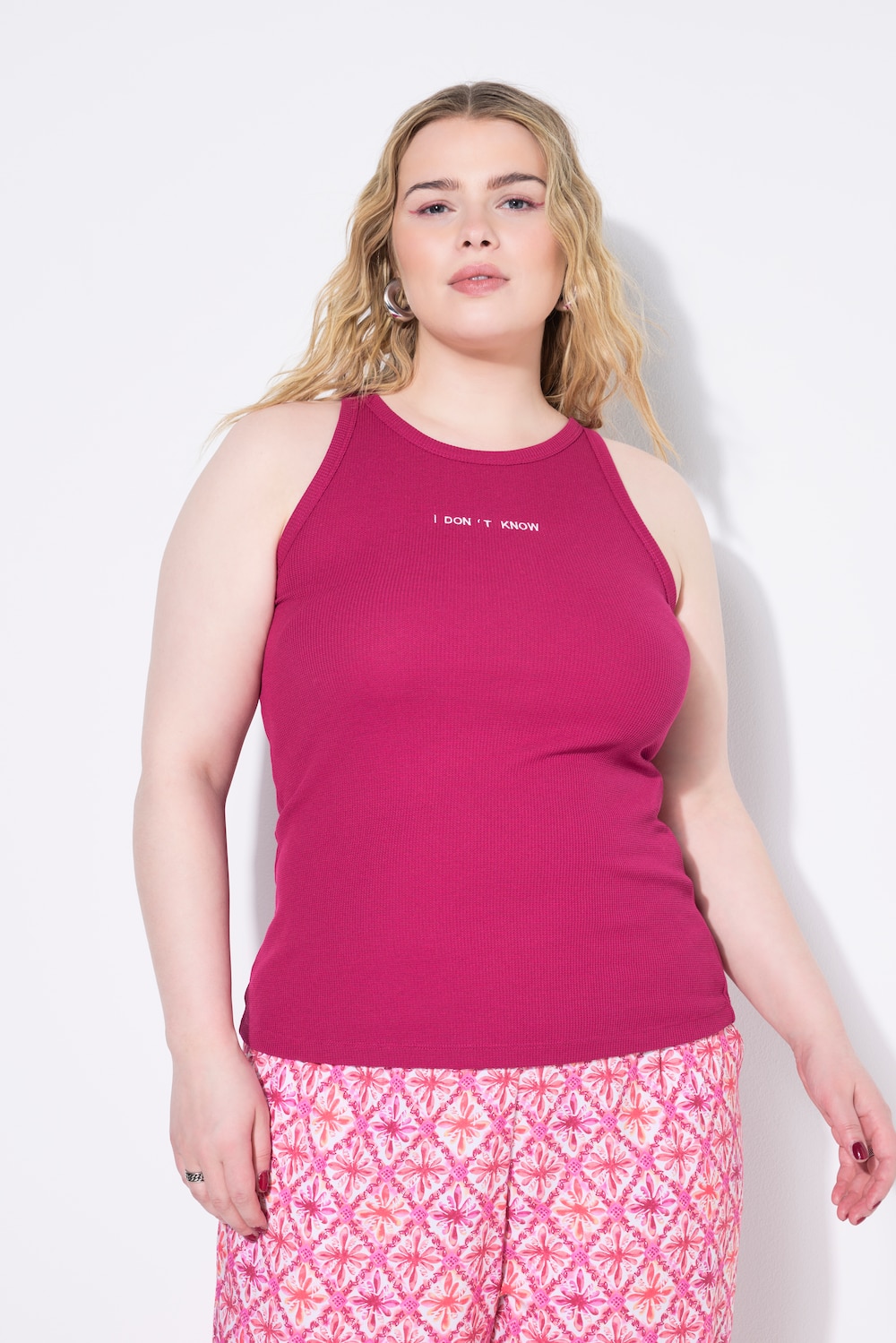Große Größen Tanktop, Damen, rosa, Größe: 46/48, Polyester/Baumwolle, Studio Untold