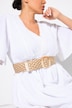 Riem, gevlochten look, tweekleurig