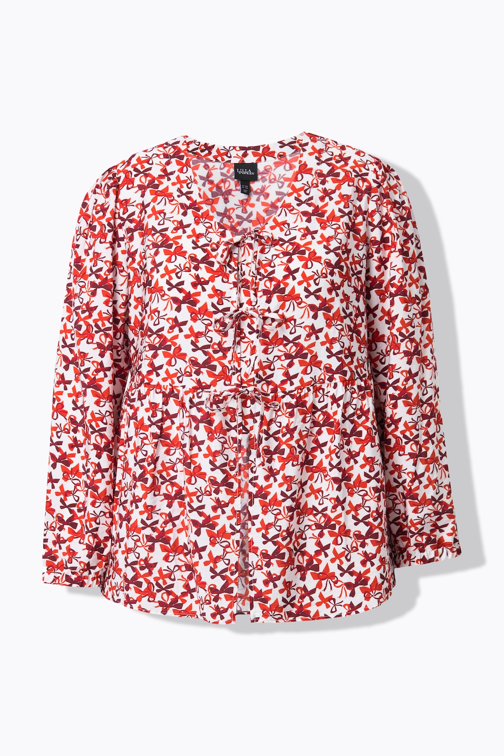 Stora storlekar Blus, Dam, orange, storlek: 54/56, Viskos/Syntetfibrer, Ulla Popken