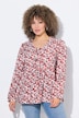 Bluse, Schleifen, A-Linie, V-Ausschnitt, Langarm