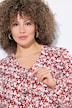 Bluse, Schleifen, A-Linie, V-Ausschnitt, Langarm