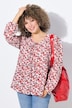 Bluse, Schleifen, A-Linie, V-Ausschnitt, Langarm